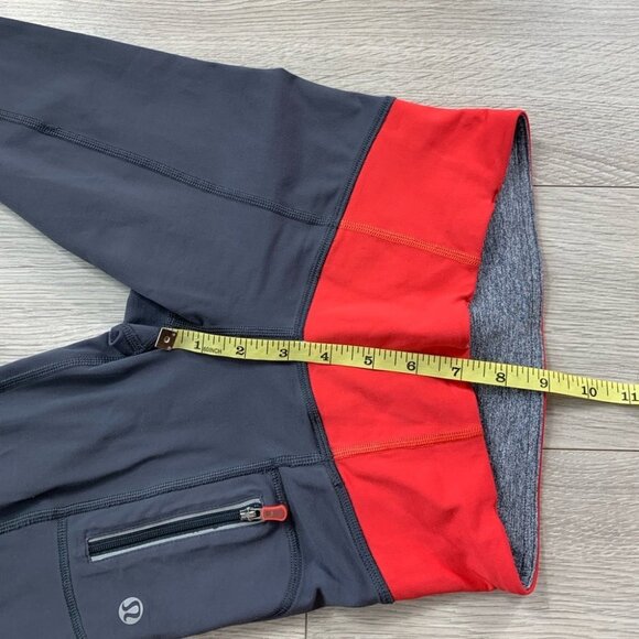 Lululemon Grey Run Crop Leggings - Picture 9 of 10
